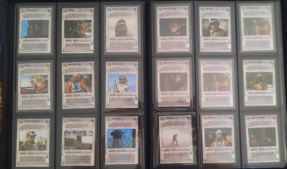 Decipher Star Wars CCG Hoth Limited BB Complete Set! w/ Rules & Corrected R3PO