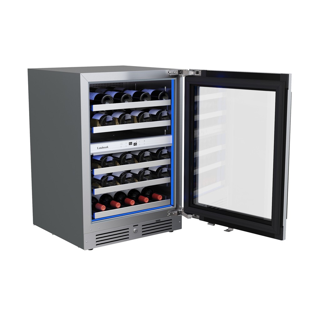 Landmark L3124UI2WGRH 24"W 37 Bottle Capacity Panel Ready Wine - Panel Ready