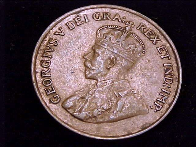 1924 Canada One Cent, Extra Fine Grade