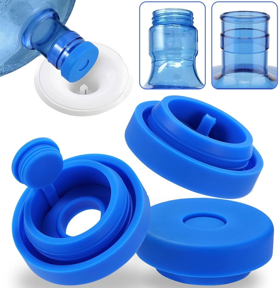 3 Pcs Reusable 5 Gallon Water Jug Caps Leak Proof Bottle Lids (55mm) Bottles New