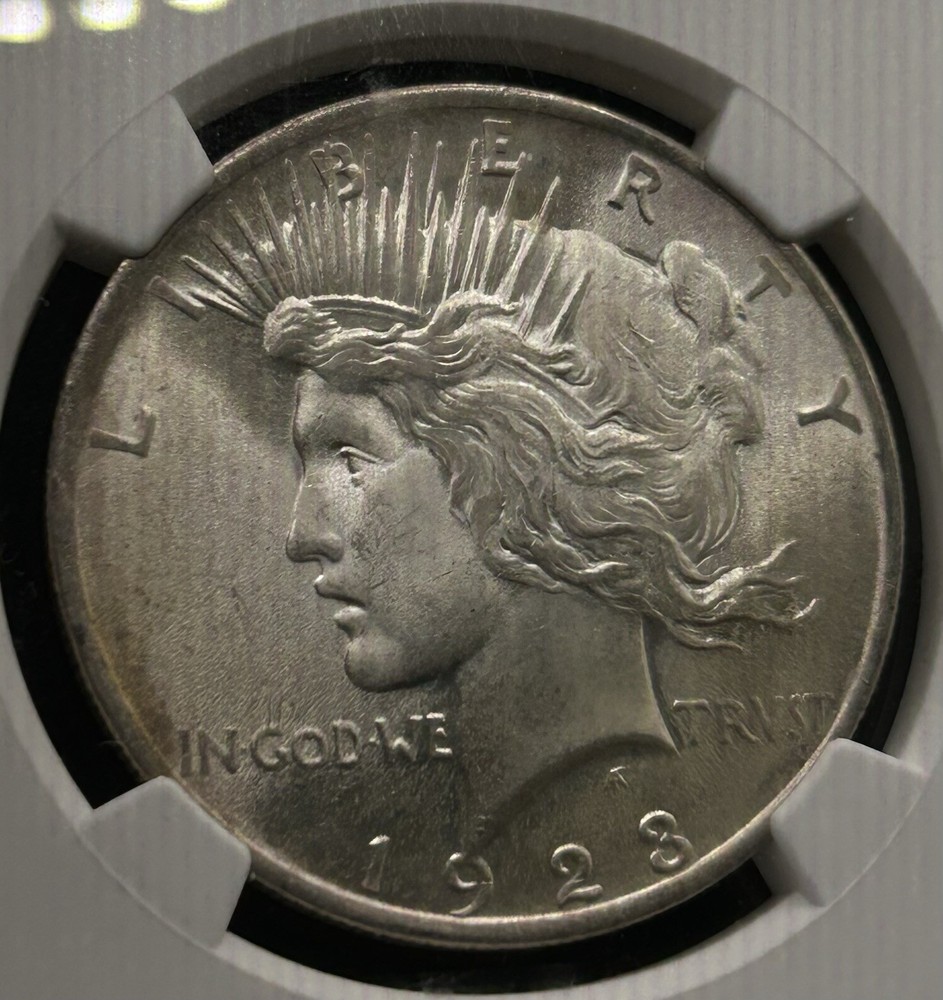 1923 $1 Peace Dollar Silver - NGC MS66
