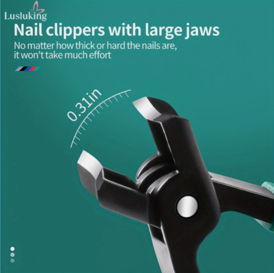 Wide Blade Nail Clipper Effortless Smooth Cut for Wide Thick Nails Sharp Durable