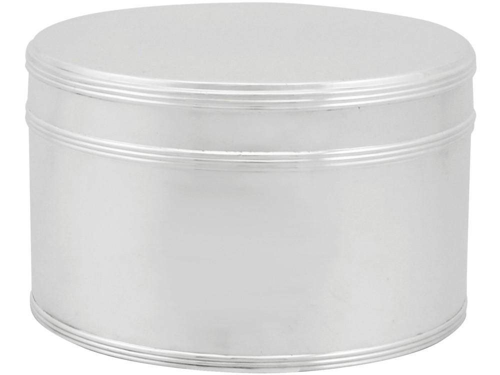 Antique Dutch Silver Biscuit Box - 1850-1899