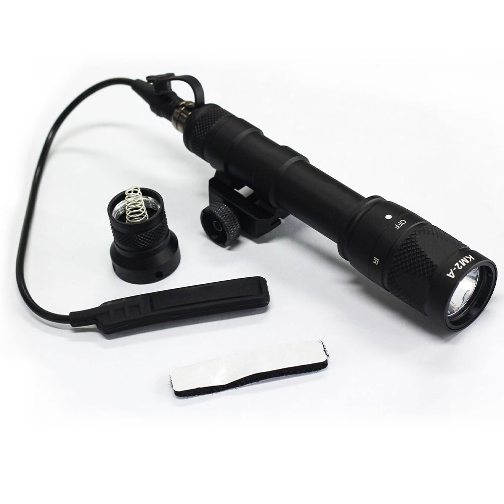 Tactical Flashlight M600V IR & LED Rifle Light with Remote Pressure Switch US