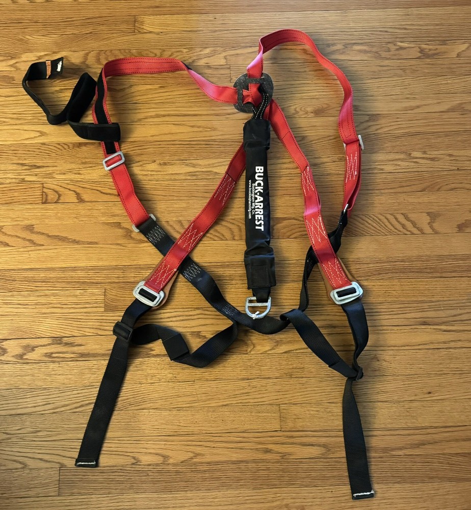 Buckingham Buck Arrest Red Lineman Construction Harness 11-07 Size 2XL