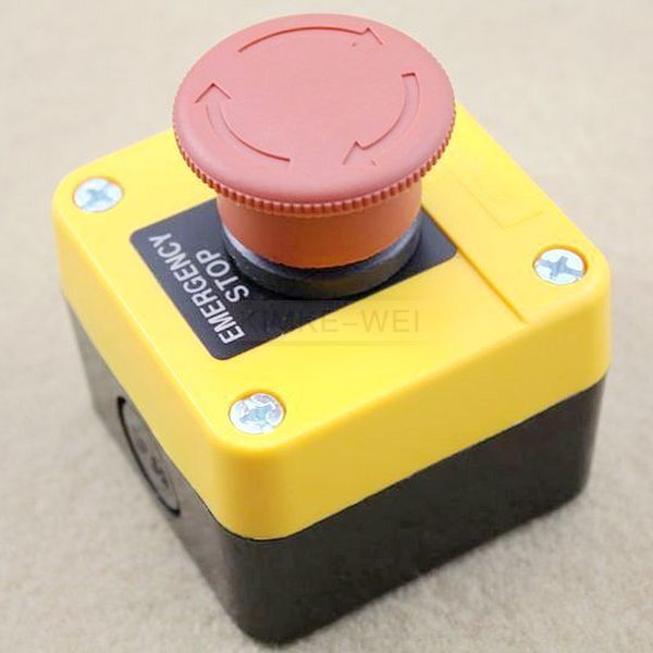 AC 660V 10A Red Sign Weatherproof Emergency stop button actuator Switch New