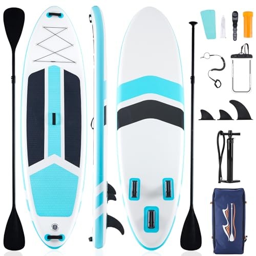 Inflatable Stand Up Paddle Board with Premium SUP Paddleboard Blue