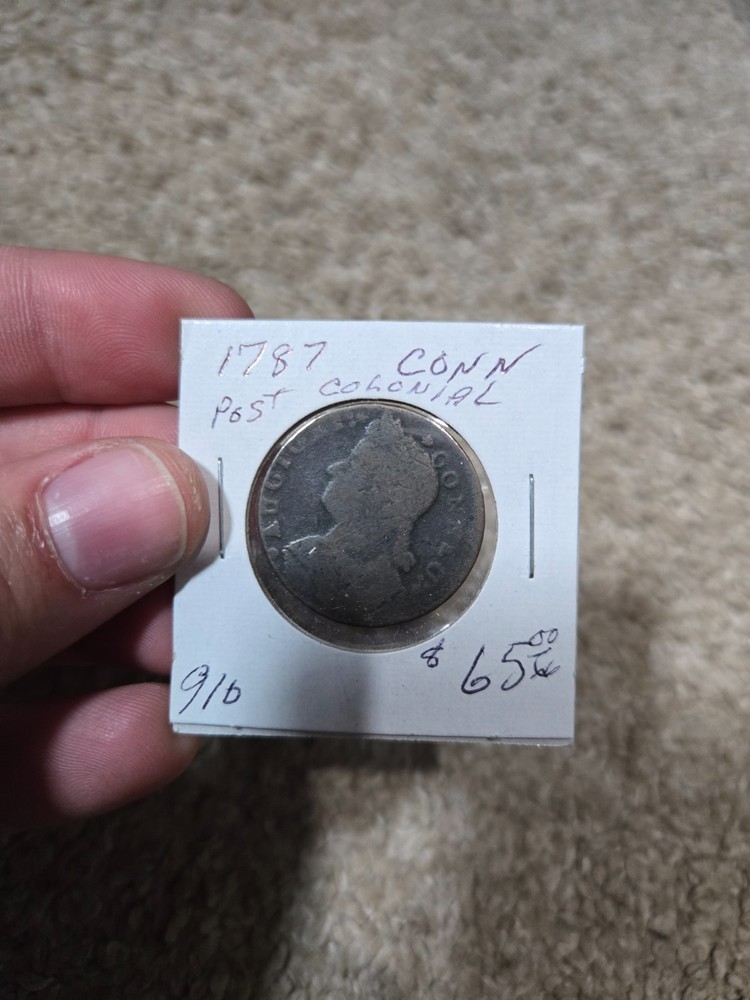 1787 Connecticut Post Colonial Conder Piece Token