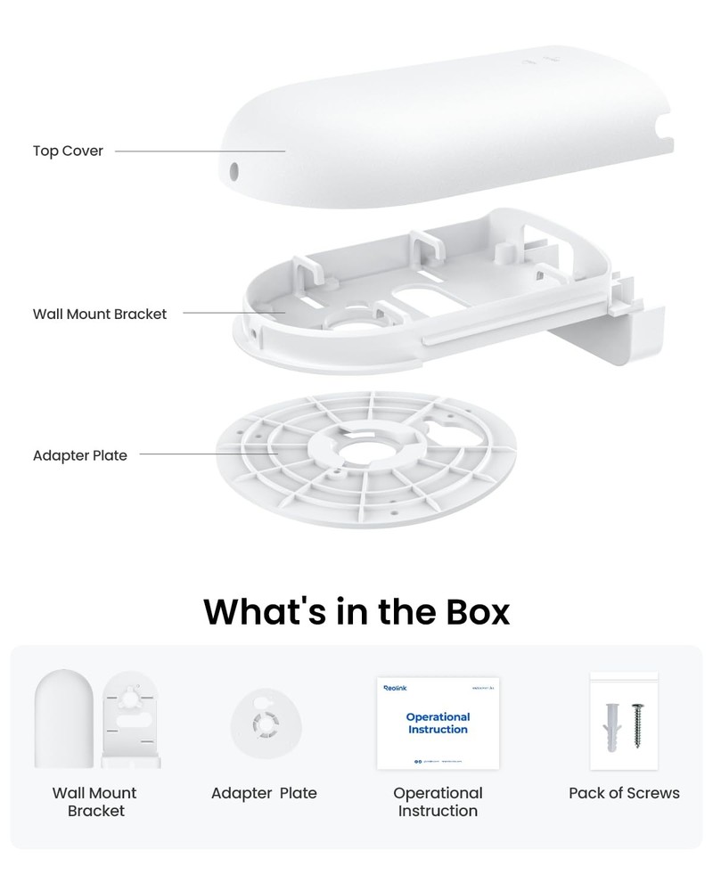 Reolink Wall Mount Bracket, Specially Designed for Cameras White