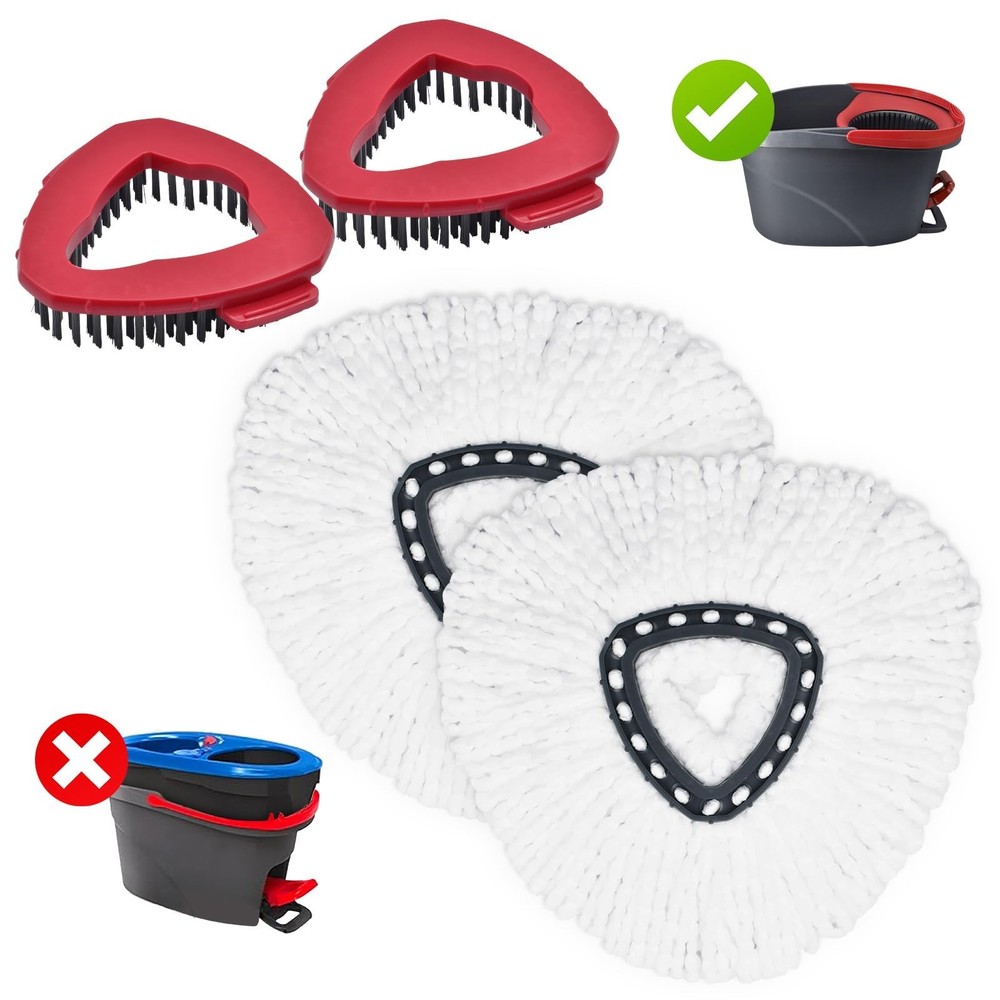 Mop Heads Replacements for Ocedar, Mop Replace Head for O Cedar, Spin Mop Rep...