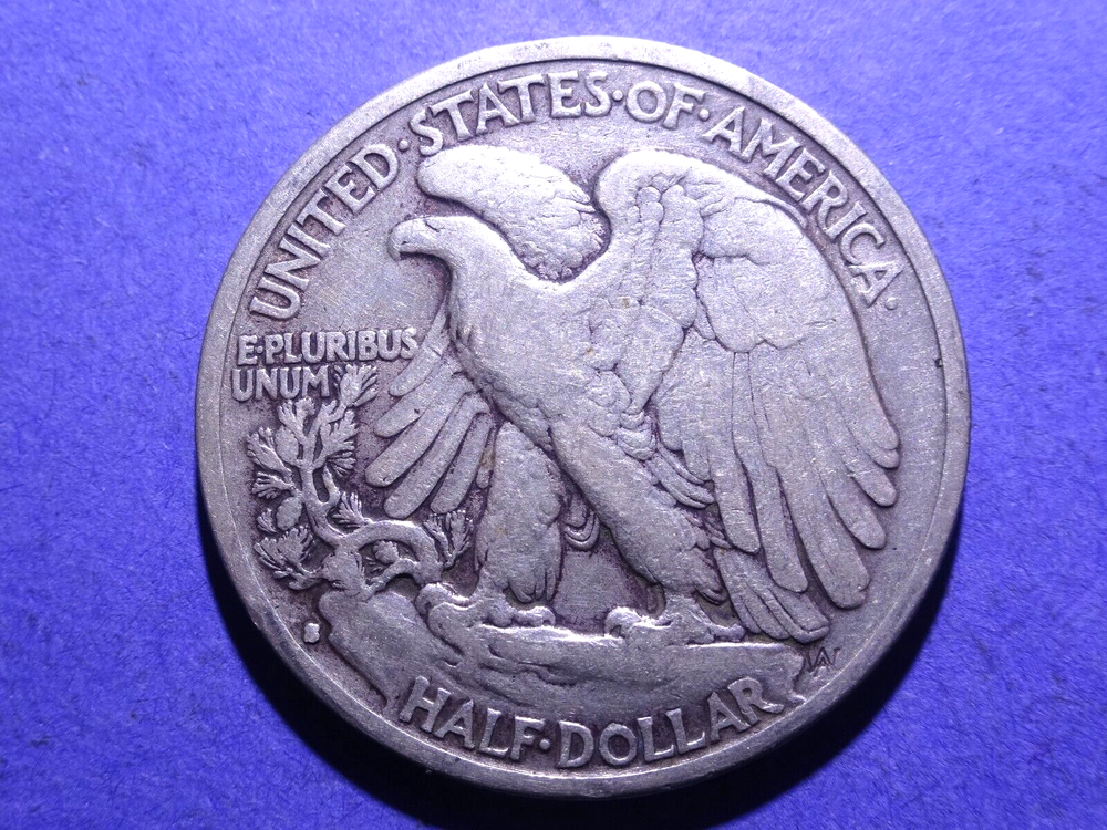 1933-S Walking Half Dollar Ch. VF