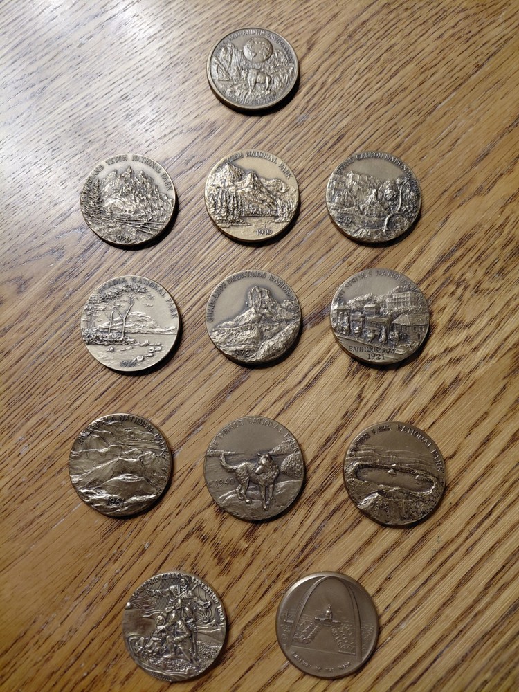 12 National Park MACO Medals