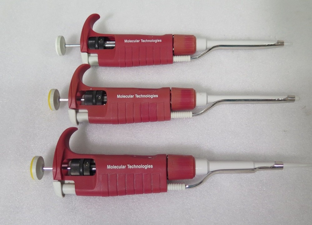 R200221 Lot (3) Molecular Technologies Alphapette Pipettes Single Channel