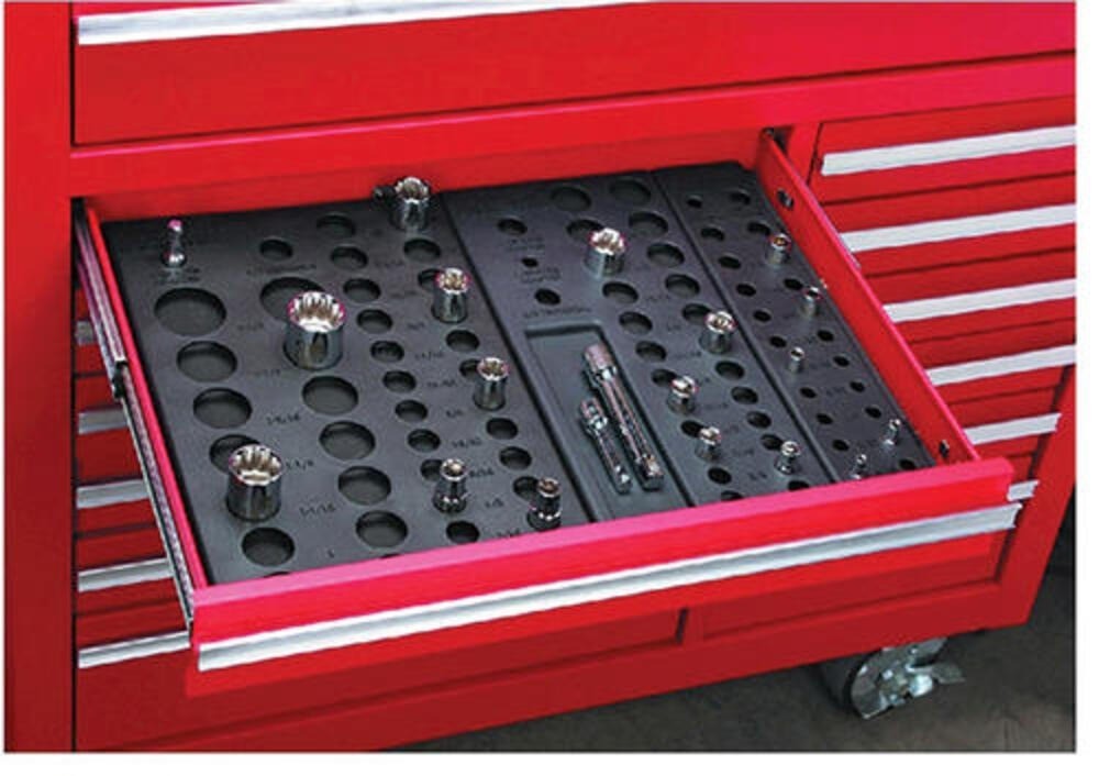 6-Piece Socket Drawer Organizer Tool Box Tray Set Storage Rack Insert