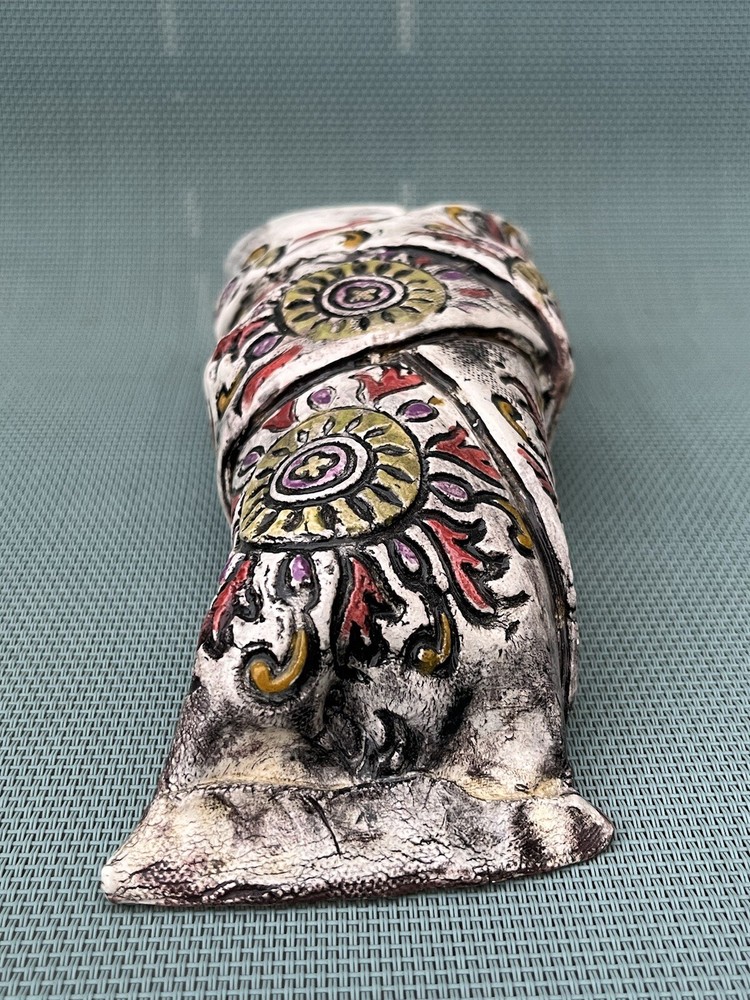 Handcrafted Studio Art Pottery Wall Pocket Vase Signed