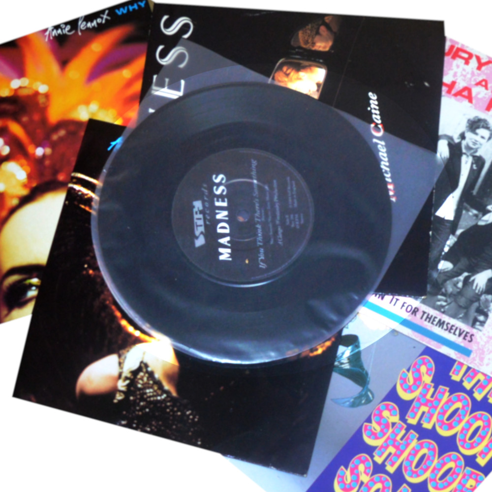 100 7" Inch HDPE anti static Poly Inner Vinyl Plastic record Sleeves Covers