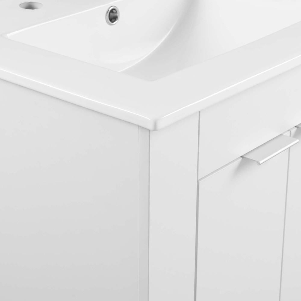 Modway Maybelle 24" Bathroom Vanity In White White