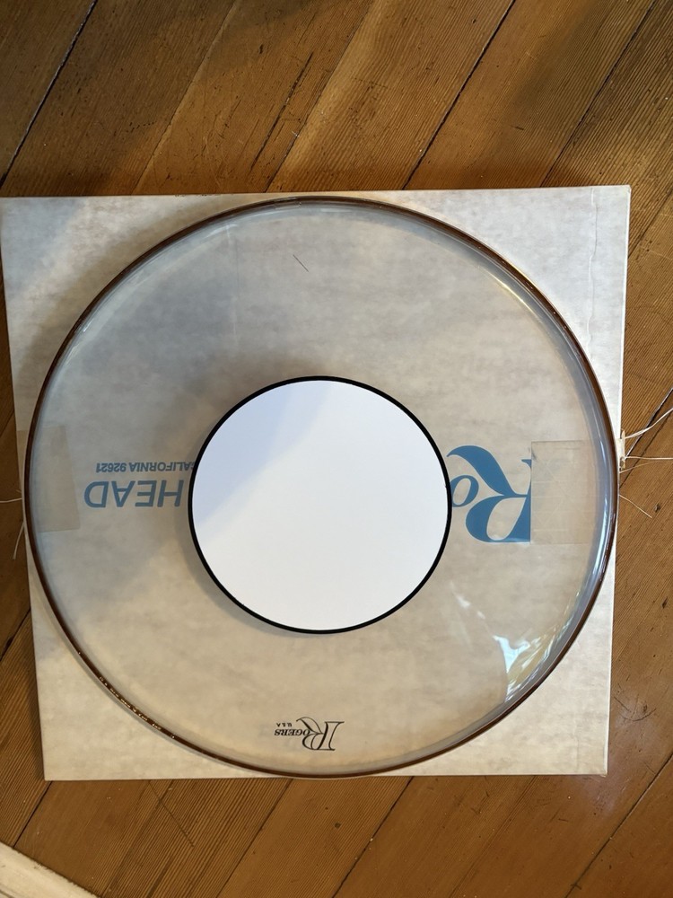 Rogers Drum Head 12” Clear White Dot Nos