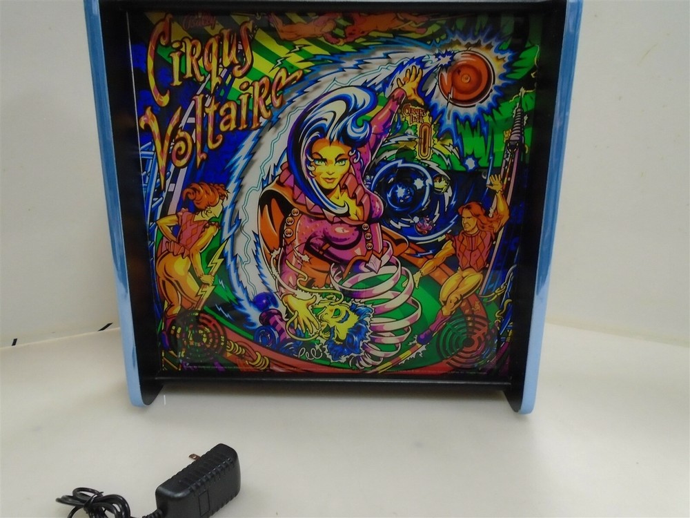 Bally Cirquis Voltaire Pinball Head LED Display light box