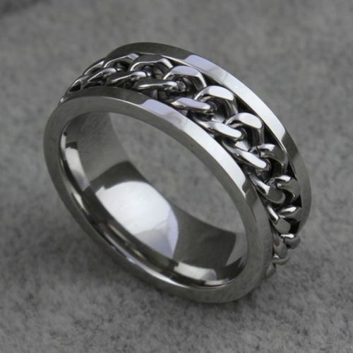Wicca Chain Spinner Ring Protection from Bad Luck Negativity Evil Metaphysical