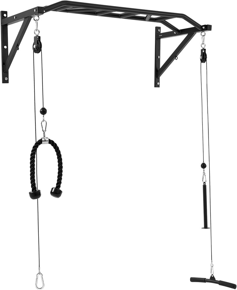 Pull up Bar, Multi-Grip Wall Mounted Pull Ups, 50 in Width Multifunctional Chin