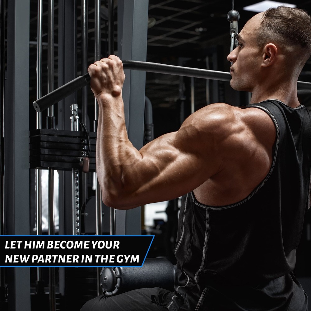 Tricep Press DownCable Attachment Set,with LATPulldown Accessories with Rotating