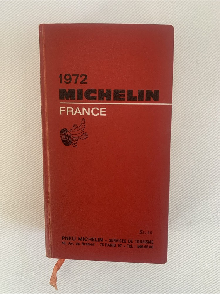 1972 MICHELIN Guide France Red book
