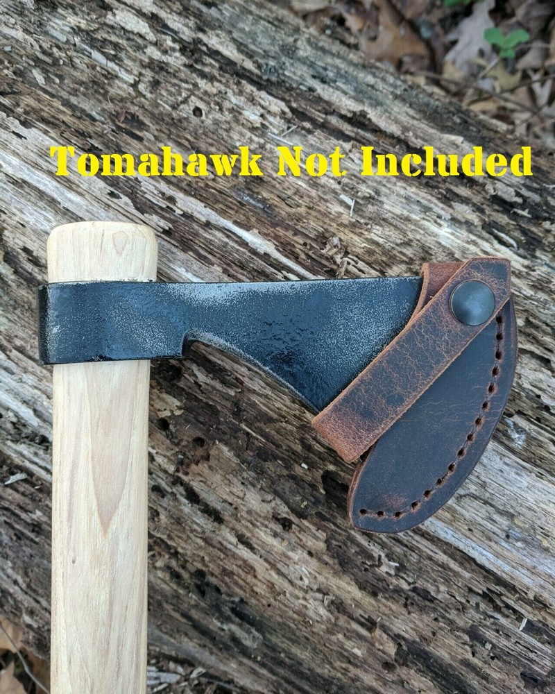 Handmade Leather Sheath Cold Steel Frontier Hawk Tomahawk Axe Hatchet Bushcraft