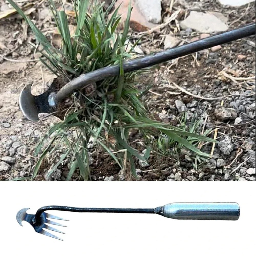 Multifunctional Weeding Rake Grass Root Puller & Garden Shovel