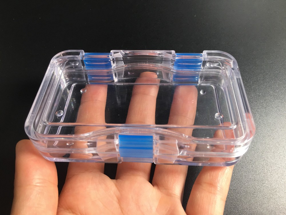 Hinged Display Jewelry Box Membrane Case Denture False Inlay Teeth Fragile 1pc