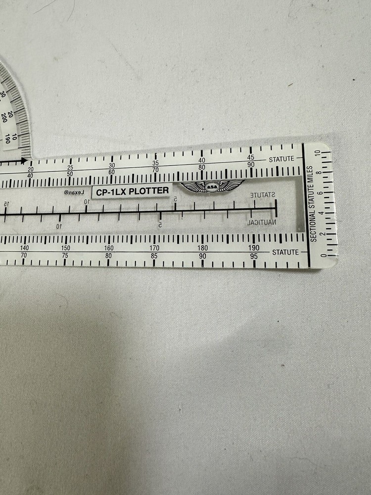 ASA CP-1LX Plotter Airplane Navigational Tool Lexan