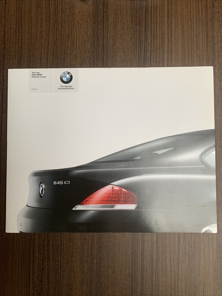 2004 BMW 6 Series Coupe Brochure