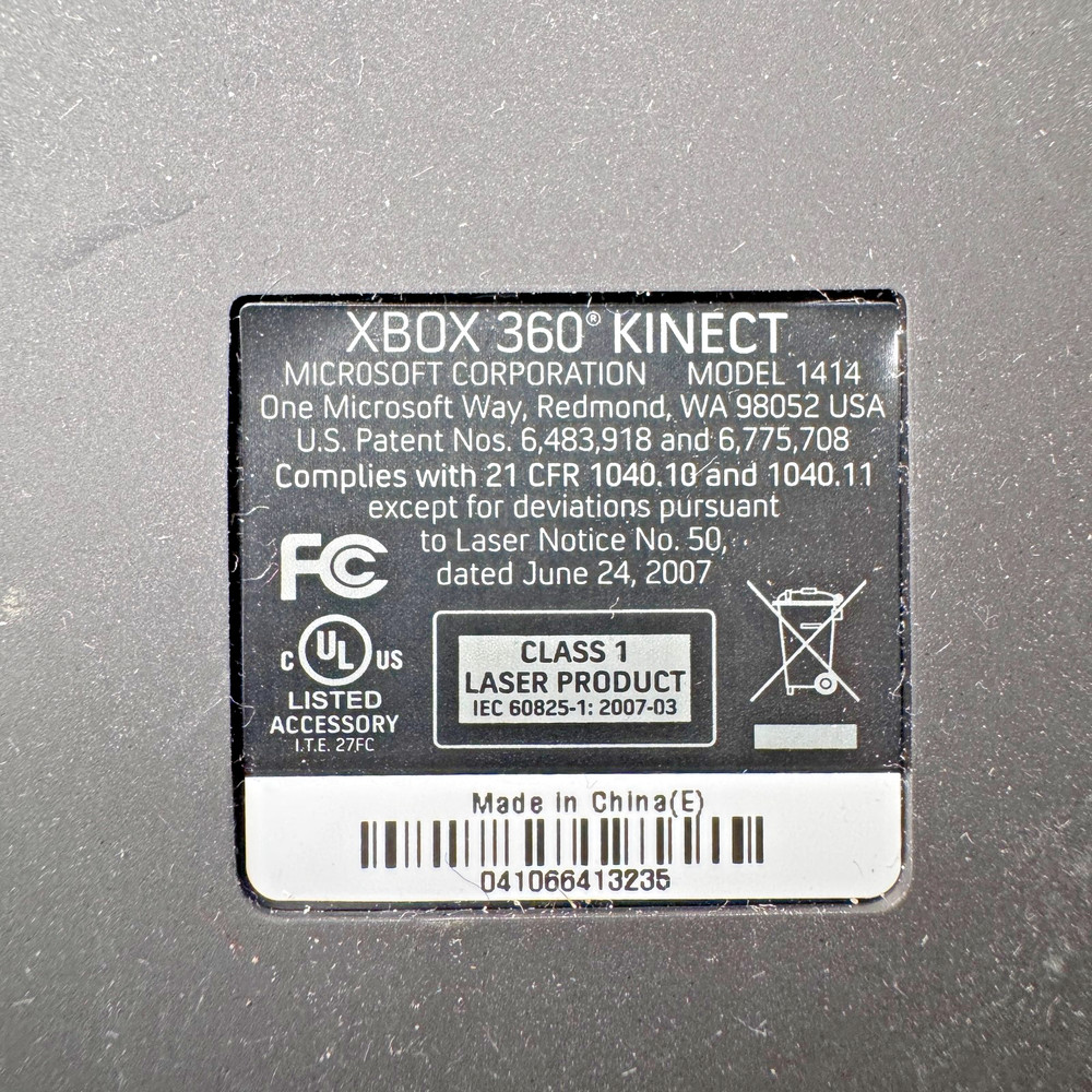 Official Microsoft Xbox 360 Kinect Motion Sensor Bar: Model 1414 Works great!