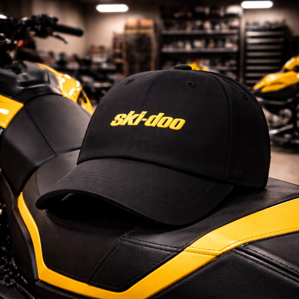 Ski-Doo Embroidered Dad Hat – Adjustable Strap Cotton Cap