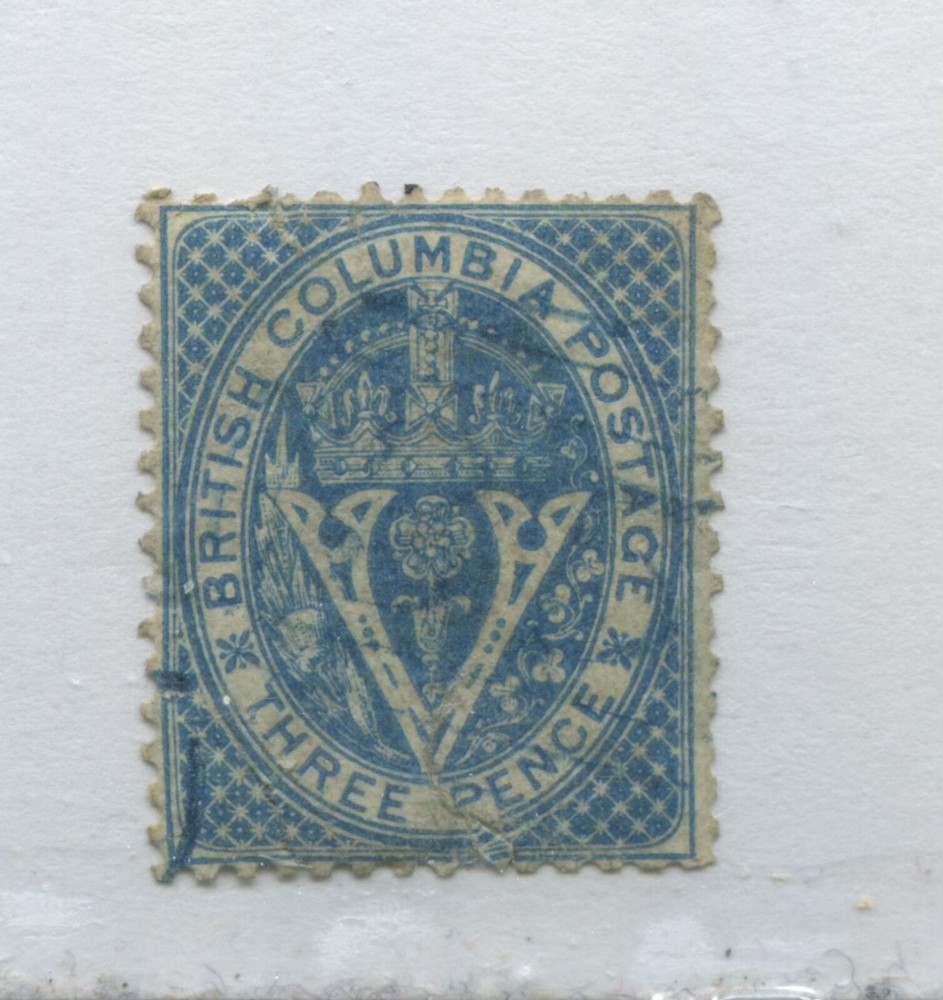 British Columbia 1865 3d used