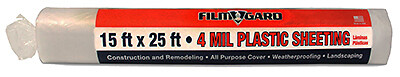 15 x 25-Ft. 4-Mil Clear Plastic Sheeting