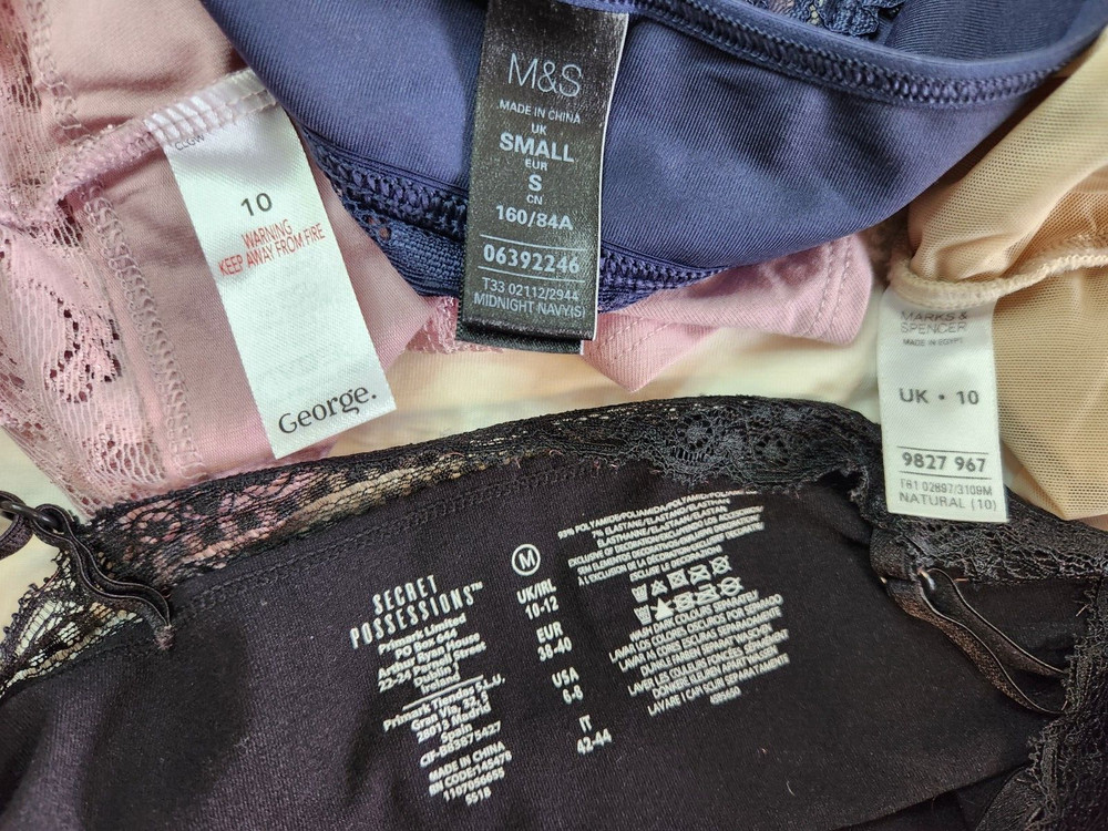 Womens size 10 S lingerie bundle x6