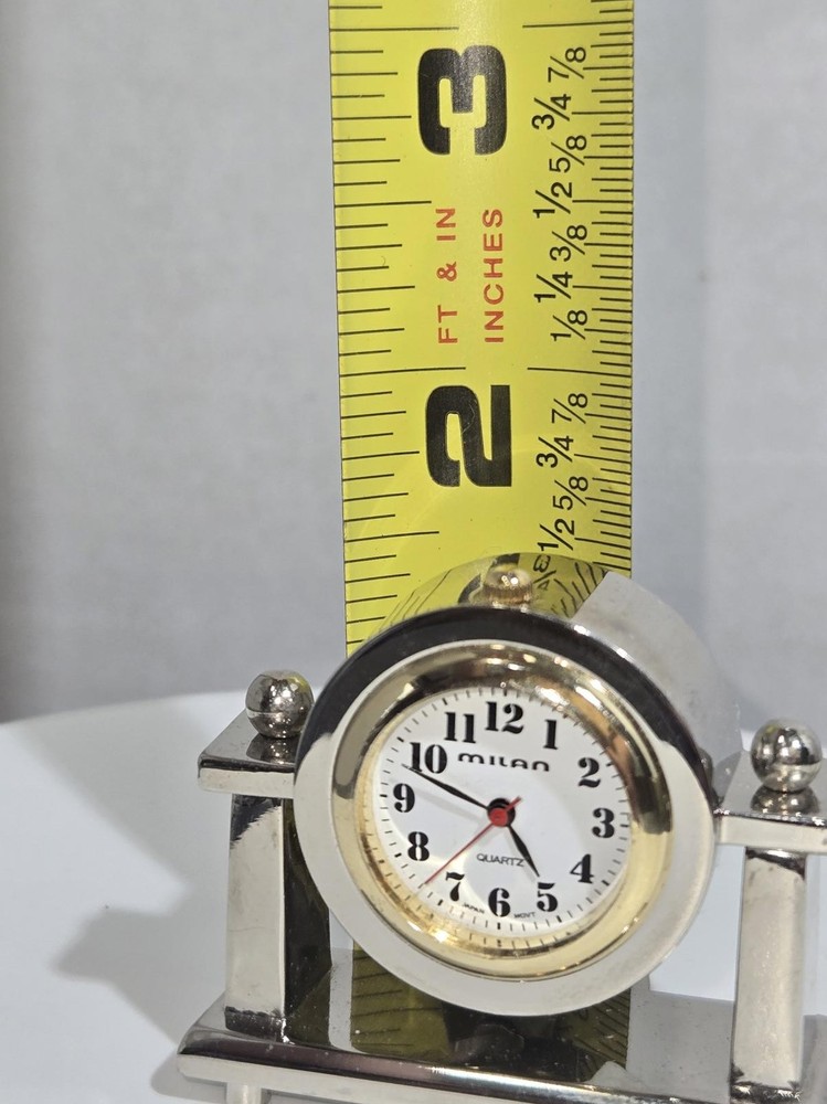 Milan Miniature Quartz Desk Clock