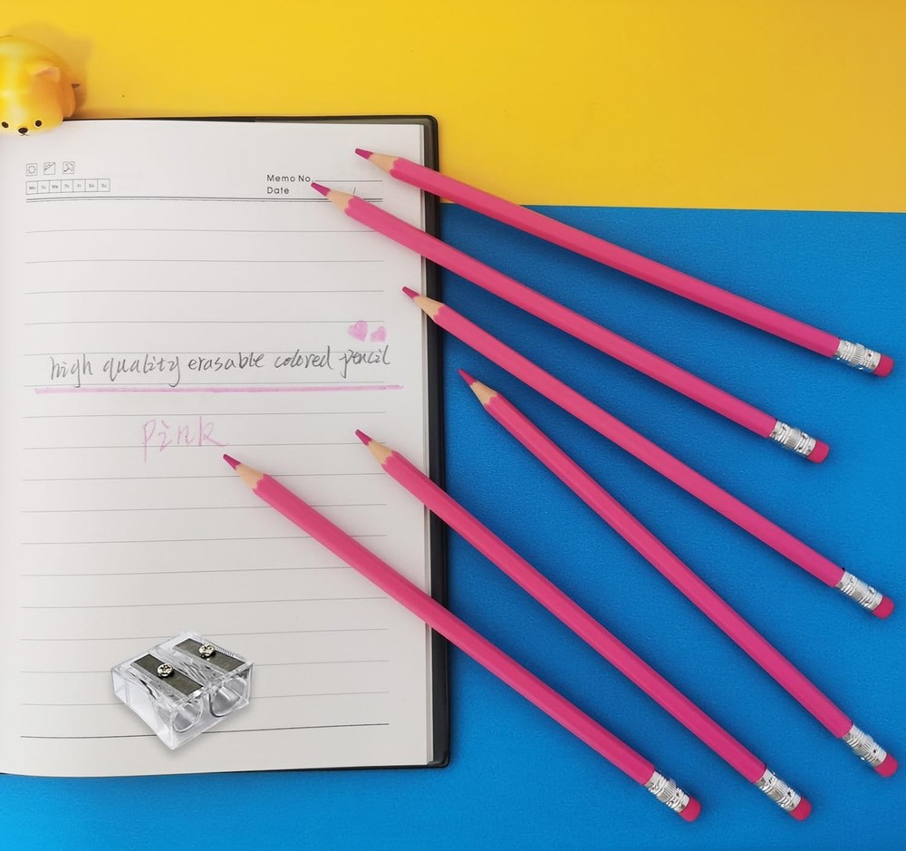 Adhere 25pcs Checking Pencils Erasable colored Pencils Pre-Sharpened #2 HB,fo...