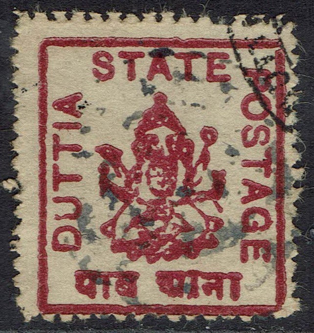 DUTTIA 1912 GANESH ¼A CARMINE PERF USED