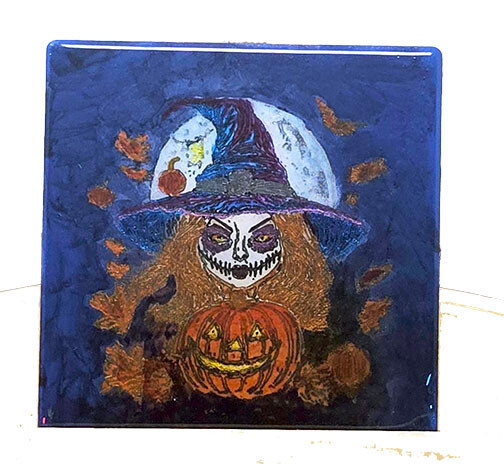 Witch Ceramic Tile #4