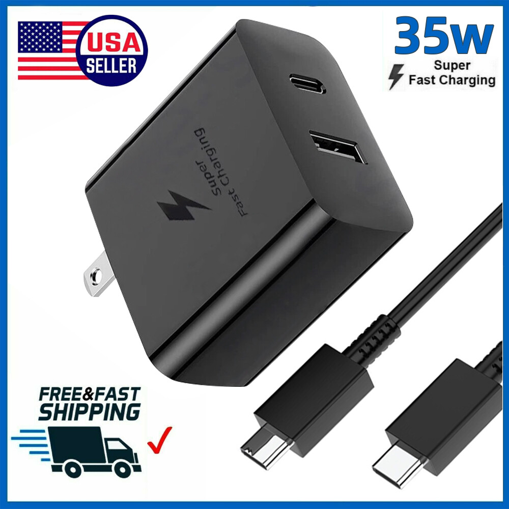 Super PD Power Adapter Duo Wall Charger+Cable For Samsung For Google Android