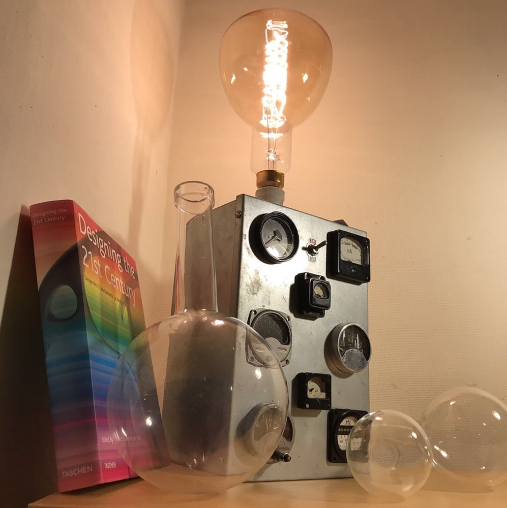 ‘Test Lab’ Upcycled feature lamp