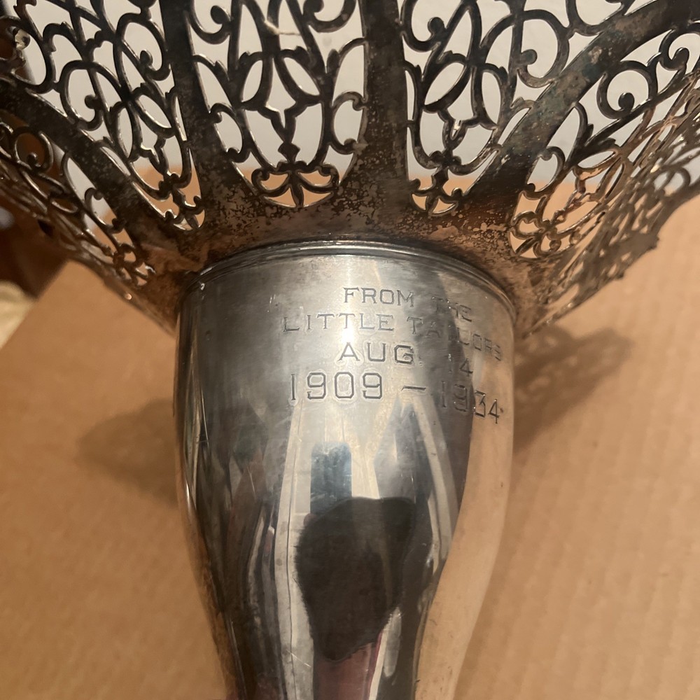 Trophy Cup Figural Silver 1900s H-10”