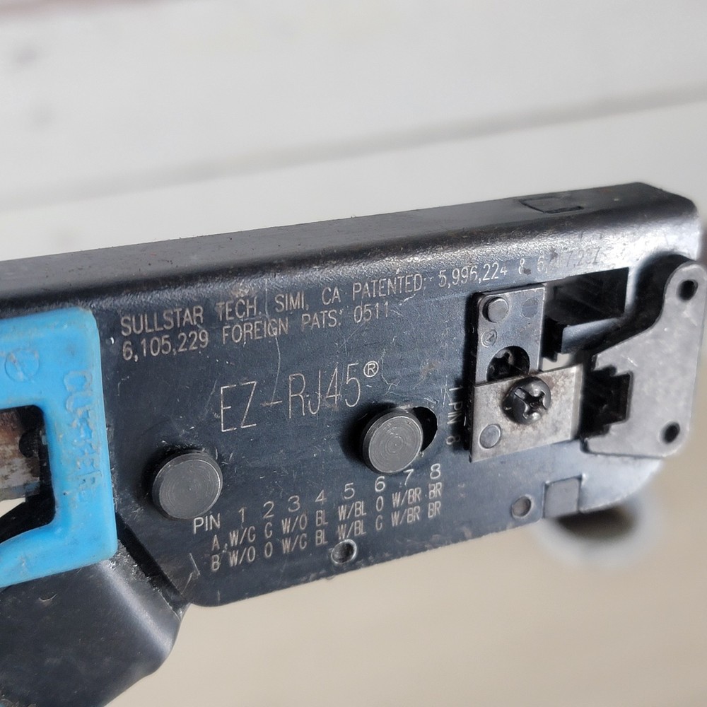 SullStar EZ-RJ45 Network Cable Crimp Tool Ethernet Pass-Through RJ45