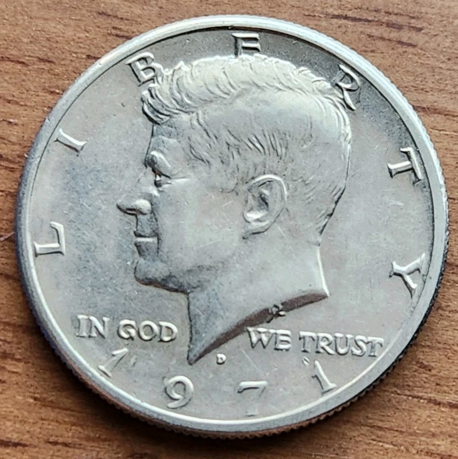 1971-D Clad Kennedy Half Dollar