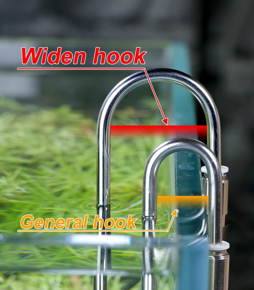 Aquarium Stainless Steel CO2 Diffuser Atomizer Widen Hook 40cm