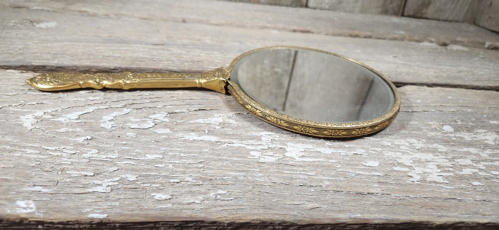 Vintage Handheld Mirror Victorian