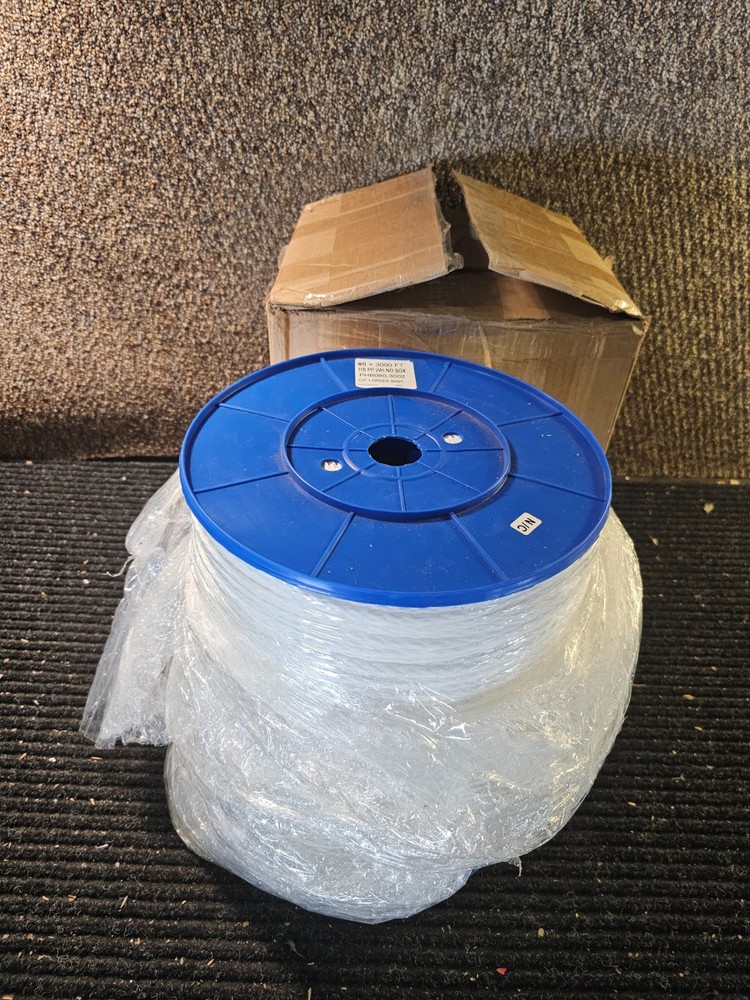 Hollow Braid Polypropylene Size #8 White Spool 3000 Ft PHB080-3002