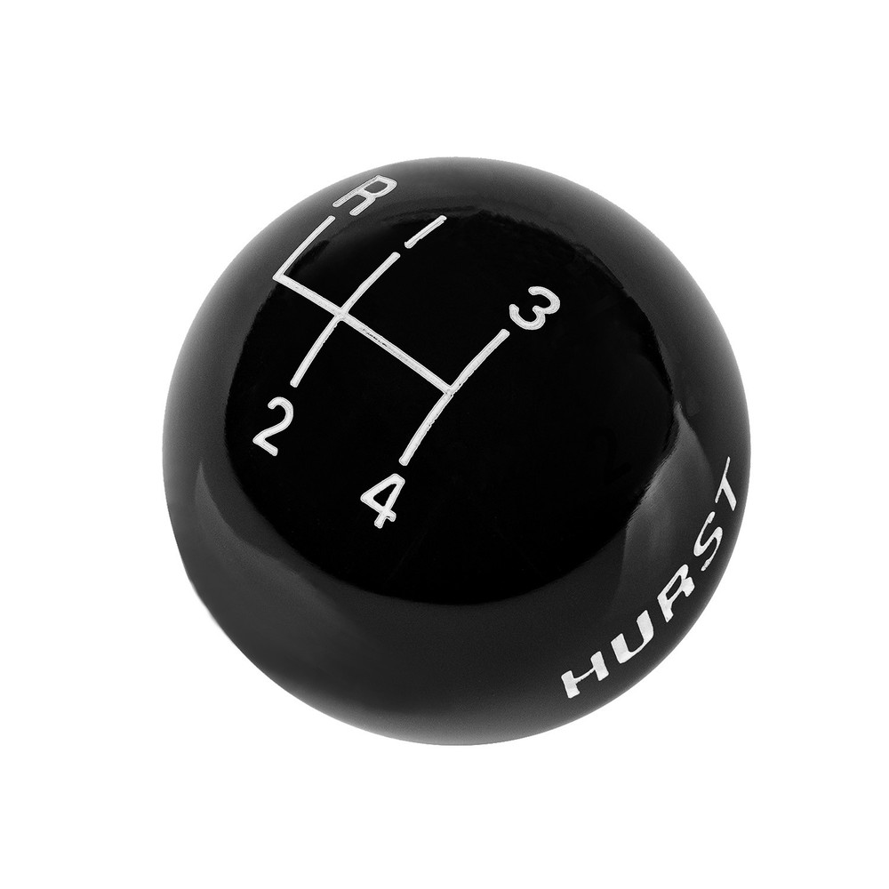 Hurst 1637627 Shift Knob - Black 4-speed 3/8-16 Threads